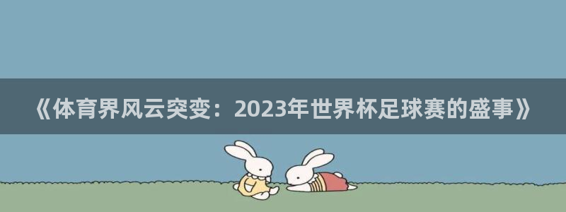 《体育界风云突变：2023年世界杯足球赛的盛事》